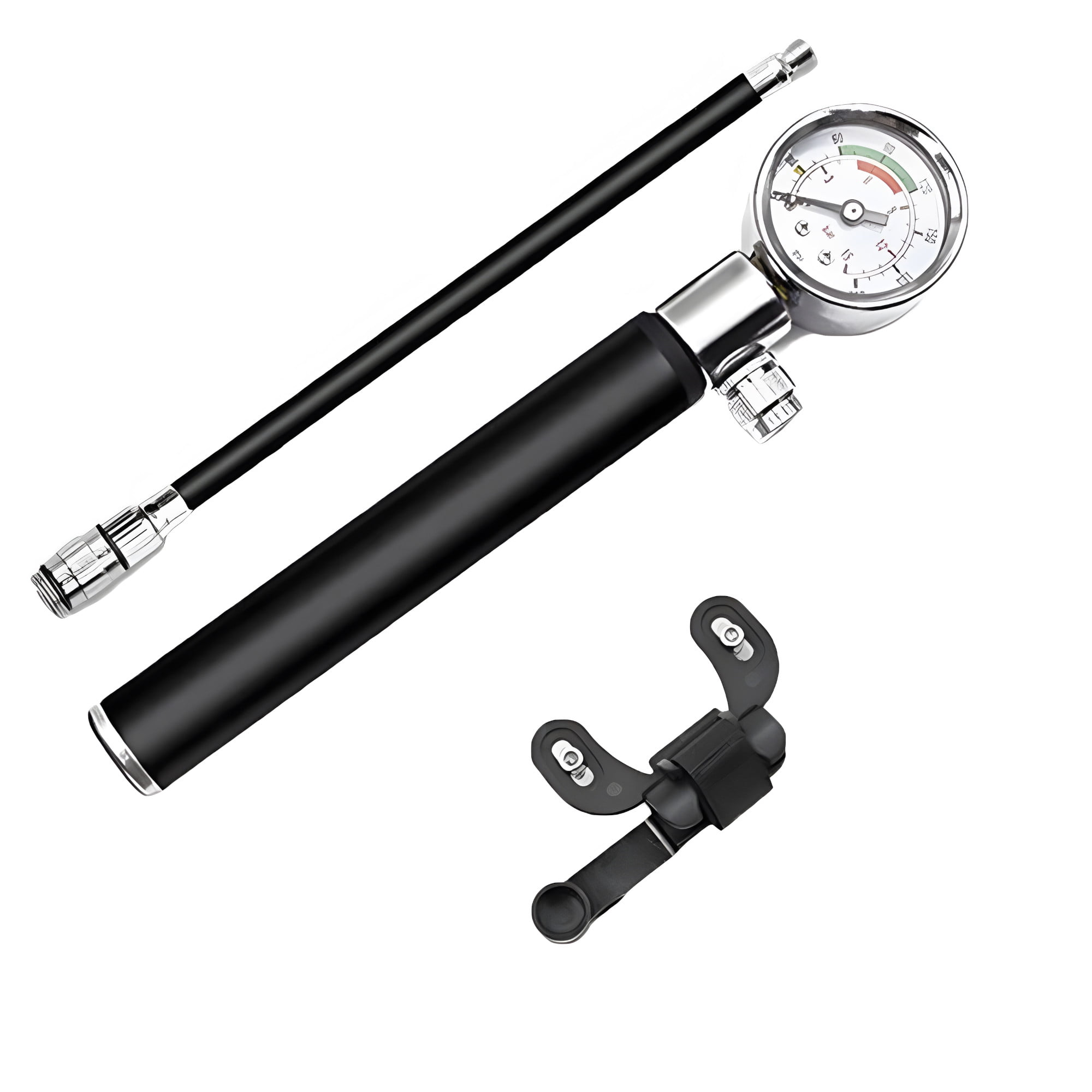 Pump for electric scooter with gauge and extension